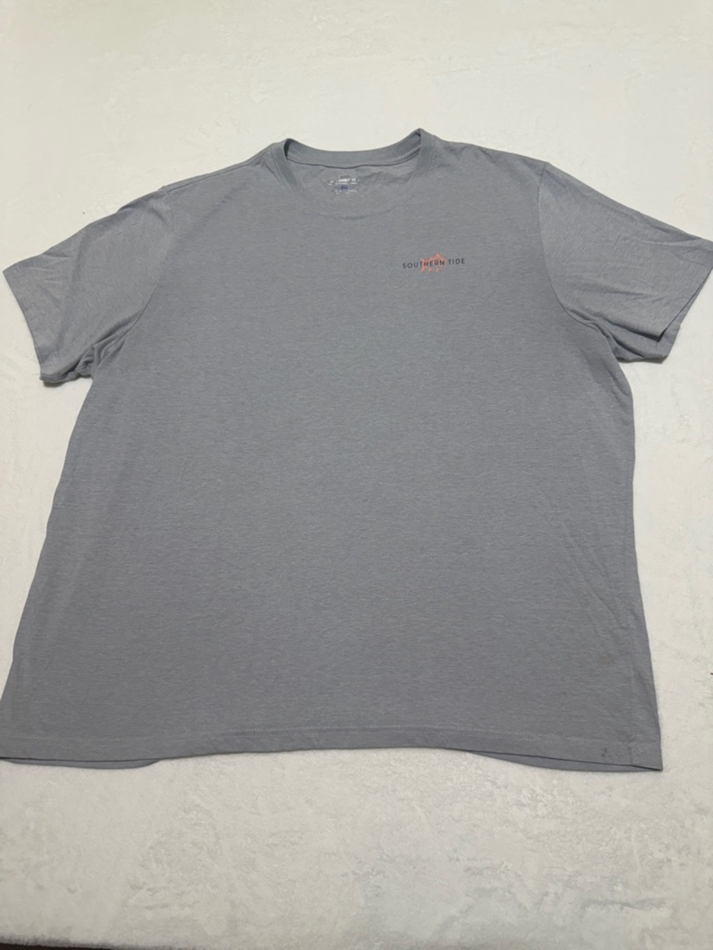 Southern Tide Light Gray Short Sleeve Logo Tee